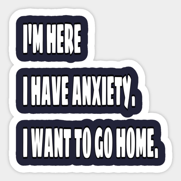 Anxiety Sticker by Cipher_Obscure